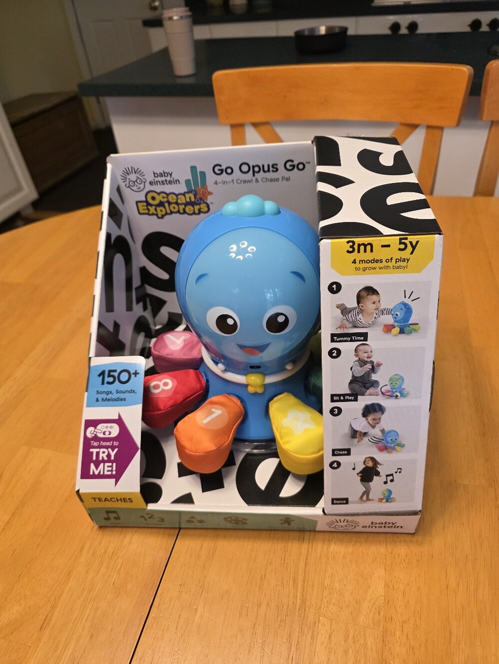 Baby Einstein Go Opus Go 4-in-1 Blue Octopus Learning Toy